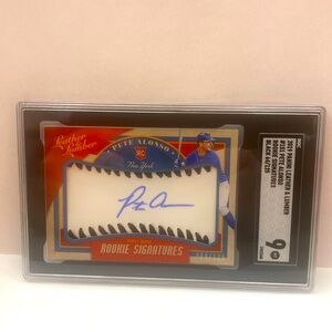 2019 Panini Black Pete Alonso RC Leather Patch #151  064/125 (MISC14)